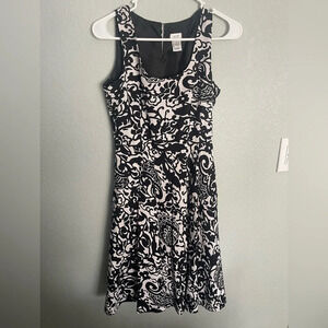 Black and White Cache Dress